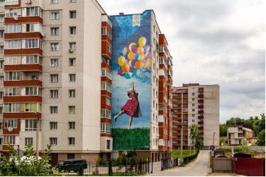 Mural „Dziewczyna z balonami”